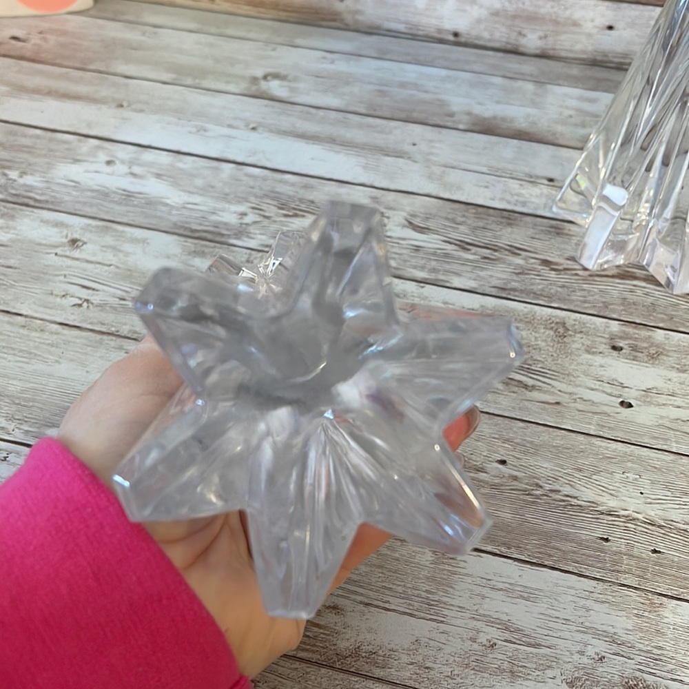 Crystal candle stick holders - Picture 4 of 6
